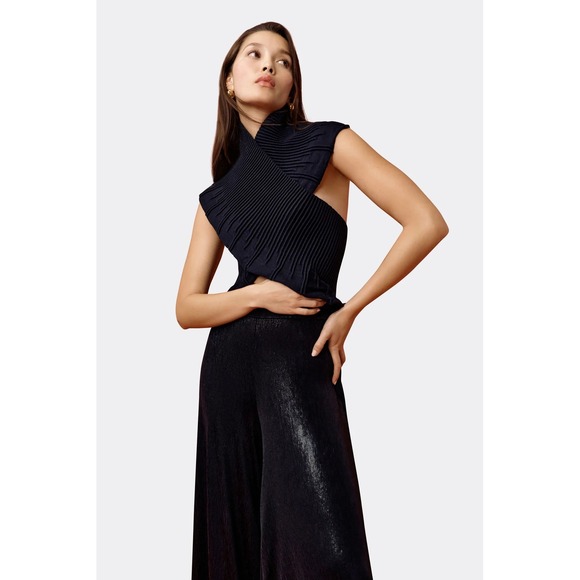 NWT MARCELLA New York Colette Bolero French Organic Cotton Vest Black Size Small - Picture 4 of 14